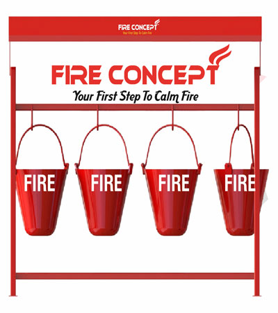 Fire Bucket with Stand